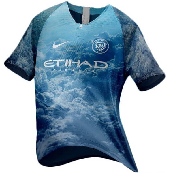 EA Sport Camiseta Manchester City 2018-2019 Azul